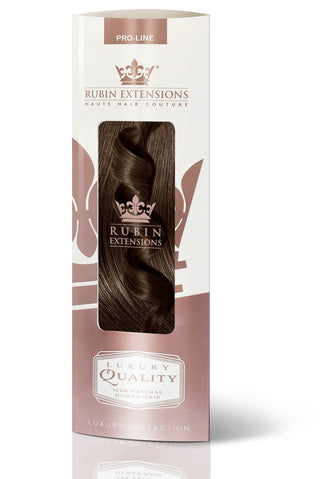 RALLONGES A RUBANS VRAI CHEVEUX Brun foncé chocolat